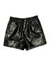 Very J Metallic Black Shorts Size L - photo 1