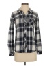 Rails 100% Rayon Plaid Gray Long Sleeve Button-Down Shirt Size XS - photo 1