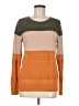 Market and Spruce Color Block Orange Pullover Sweater Size M - photo 1