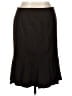 Talbots Solid Black Brown Wool Skirt Size 16 (petite) - photo 1