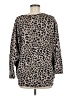 Frank Lyman Design Animal Print Black Pullover Sweater Size 8 - photo 2
