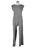 Lou & Grey Solid Gray Jumpsuit Size S - photo 1
