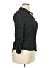 Emily Daniels 100% Rayon Polka Dots Black Long Sleeve Blouse Size XL - photo 4