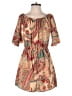 Unbranded 100% Polyester Paisley Tan Romper Size M - photo 1