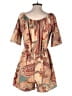 Unbranded 100% Polyester Paisley Tan Romper Size M - photo 2