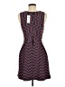 BCBGeneration Chevron-herringbone Blue Burgundy Casual Dress Size 6 - photo 2