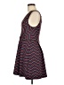 BCBGeneration Chevron-herringbone Blue Burgundy Casual Dress Size 6 - photo 5