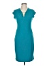 Calvin Klein Solid Teal Cocktail Dress Size 6 - photo 1