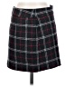 J.Crew 100% Wool Plaid Black Gray Wool Skirt Size 2 - photo 1
