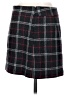 J.Crew 100% Wool Plaid Black Gray Wool Skirt Size 2 - photo 2