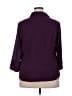 Covington 100% Polyester Purple 3/4 Sleeve Blouse Size 18W - photo 2