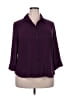 Covington 100% Polyester Purple 3/4 Sleeve Blouse Size 18W - photo 1