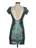 backSTAGE Metallic Teal Cocktail Dress Size S - photo 2