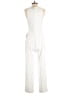 Express Solid White Jumpsuit Size S - photo 2