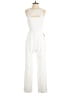 Express Solid White Jumpsuit Size S - photo 1