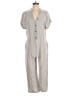 Anrabess Solid Gray Jumpsuit Size S - photo 1