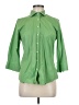 Lands' End Green 3/4 Sleeve Button-Down Shirt Size 8 - photo 1