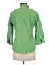 Lands' End Green 3/4 Sleeve Button-Down Shirt Size 8 - photo 2