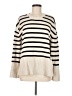 Gap 100% Cotton Stripes Ivory Pullover Sweater Size M - photo 1
