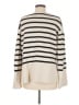 Gap 100% Cotton Stripes Ivory Pullover Sweater Size M - photo 2