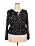 Assorted Brands Black Long Sleeve Blouse Size 2X - photo 1