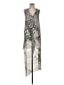 BCBGMAXAZRIA 100% Polyester Graphic Silver Cocktail Dress Size XS - photo 1