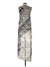 BCBGMAXAZRIA 100% Polyester Graphic Silver Cocktail Dress Size XS - photo 2