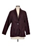 Arianna By Howards Houndstooth Burgundy Blazer Size Med - Lg - photo 1