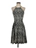 Ann Taylor Houndstooth Black Cocktail Dress Size 0 - photo 1