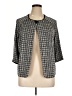 Laura Ashley Houndstooth Gray Blazer Size 1X - photo 1