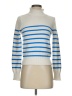 J.Crew 100% Cotton Stripes Ivory Turtleneck Sweater Size XXS - photo 1