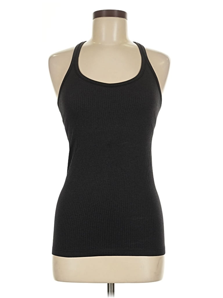 Pre-owned Lululemon Athletica Tank Top Black Halter Neckline Tops
