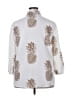 Unbranded 100% Polyester Ivory White 3/4 Sleeve Blouse Size 2X - photo 2