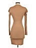 Missguided Solid Tan Casual Dress Size 4 - photo 2
