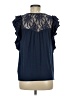 Belle Du Jour Blue Short Sleeve Top Size M - photo 2