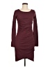 Leith Solid Burgundy Cocktail Dress Size M - photo 1