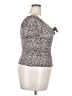 Unbranded Animal Print Brown Short Sleeve Henley Size L - photo 4