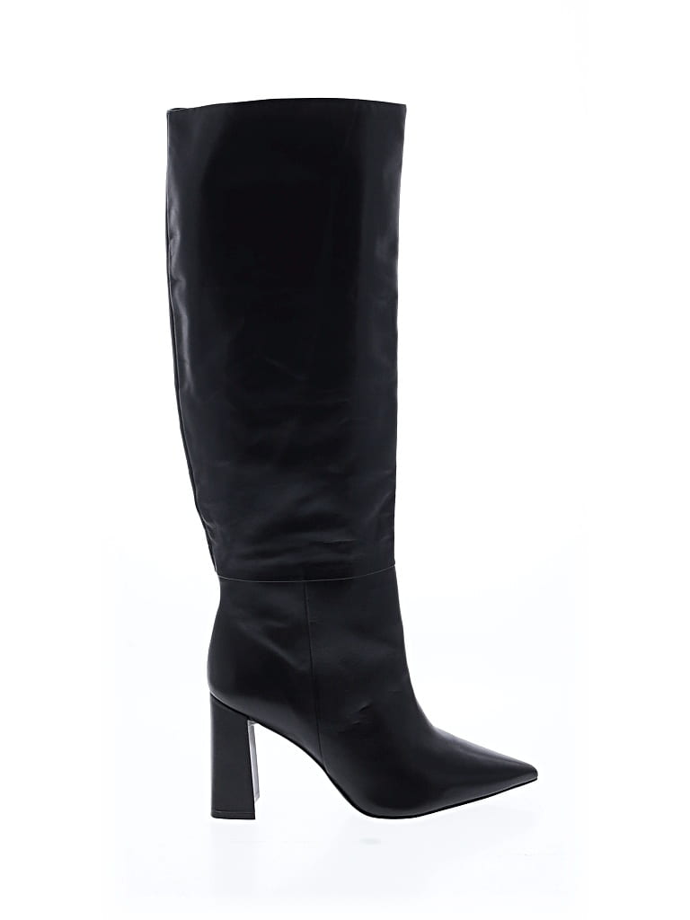 Pre-owned Assorted Brands Boots In Black