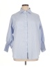 Unbranded 100% Polyester Blue 3/4 Sleeve Blouse Size XL - photo 1