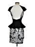 Bebe Graphic Black Cocktail Dress Size XS - photo 2