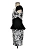 Bebe Graphic Black Cocktail Dress Size XS - photo 5