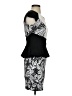 Bebe Graphic Black Cocktail Dress Size XS - photo 4