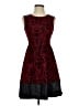Soprano Burgundy Cocktail Dress Size S - photo 1