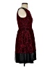 Soprano Burgundy Cocktail Dress Size S - photo 4