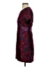 Aqua Paisley Burgundy Cocktail Dress Size S - photo 5
