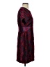 Aqua Paisley Burgundy Cocktail Dress Size S - photo 4