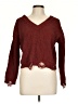 Pink Rose 100% Polyester Burgundy Pullover Sweater Size L - photo 1