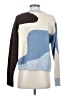 Crescent Color Block Blue Pullover Sweater Size S - photo 2