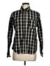 Zara Checkered-gingham Black Long Sleeve Button-Down Shirt Size M - photo 1