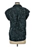 BCBGeneration 100% Polyester Animal Print Teal Short Sleeve Blouse Size M - photo 2